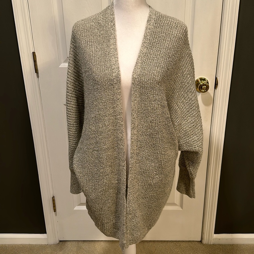 Garage Gray Knit Long Cardigan